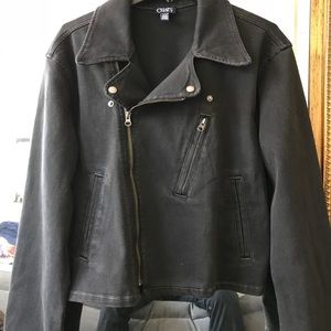 CHAPS WOMEN/NWT/GREY WASH DENIM-JACKET